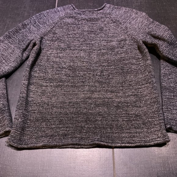 American Apparel Raglan Sleeve Gray Marled Sweater - Picture 7 of 11